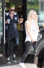 AVRIL LAVIGNE and Mod Sun Out for Coffee in Malibu 07/08/2021