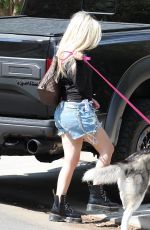 AVRIL LAVIGNE Out with her Dog in Calabasas 07/14/2021