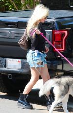 AVRIL LAVIGNE Out with her Dog in Calabasas 07/14/2021