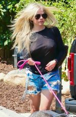 AVRIL LAVIGNE Out with her Dog in Calabasas 07/14/2021
