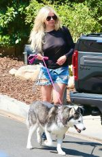 AVRIL LAVIGNE Out with her Dog in Calabasas 07/14/2021