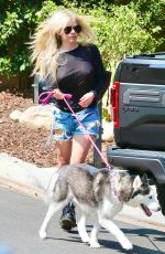 AVRIL LAVIGNE Out with her Dog in Calabasas 07/14/2021