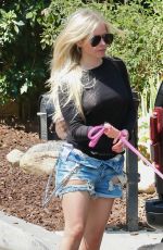 AVRIL LAVIGNE Out with her Dog in Calabasas 07/14/2021