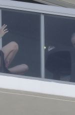 BEHATI PRINSLOO and Adam Levine at Her Hotel Balcony in Miami 07/02/2021