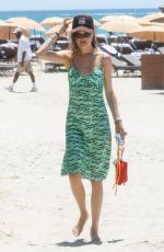 BEHATI PRINSLOO in a Green Dress Out in Miami Beach 07/03/2021