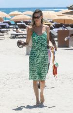 BEHATI PRINSLOO in a Green Dress Out in Miami Beach 07/03/2021