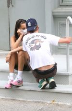 BELLA HADID and Marc Kalman at Walkers in New York 07/25/2021