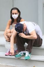 BELLA HADID and Marc Kalman at Walkers in New York 07/25/2021