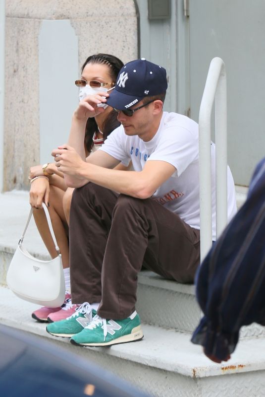 BELLA HADID and Marc Kalman at Walkers in New York 07/25/2021