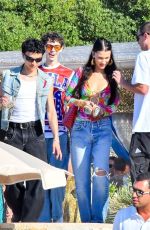 BELLA HADID and Marc Kalman Out Kssing in French Riviera 07/10/2021