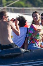 BELLA HADID and Marc Kalman Out Kssing in French Riviera 07/10/2021