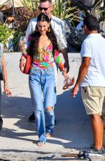 BELLA HADID and Marc Kalman Out Kssing in French Riviera 07/10/2021
