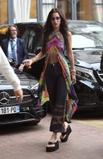 BELLA HADID Arrives at Her Hotel in Cannes 07/12/2021