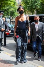 BELLA HADID Arrives at Her Hotel in Paris 07/07/2021
