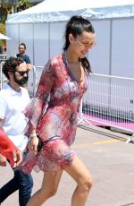 BELLA HADID Arrives at Hotel Majestic in Cannes 07/11/2021