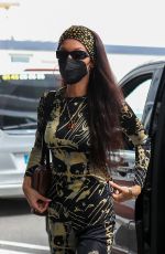 BELLA HADID Arrives at Paris-Le Bourget Airport 07/07/2021
