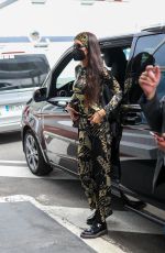 BELLA HADID Arrives at Paris-Le Bourget Airport 07/07/2021
