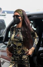 BELLA HADID Arrives at Paris-Le Bourget Airport 07/07/2021