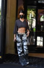 BELLA HADID Leaves Her Hotel in Paris 07/04/2021