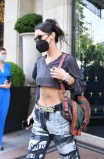 BELLA HADID Leaves Her Hotel in Paris 07/04/2021