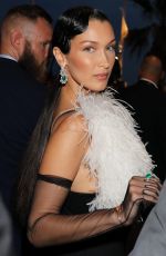 BELLA HADID Leaves Hotel Martinez at Cannes Film Festival 07/07/2021