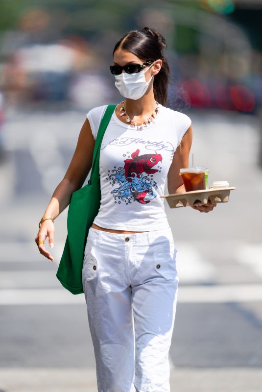 BELLA HADID Out for Coffee in New York 07/17/2021