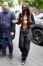 BELLA HADID Returns to Her Hotel in Paris 06/30/2021
