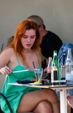 BELLA THORNE and Benjamin Mascolo Out for Dinner in Cannes 07/17/2021