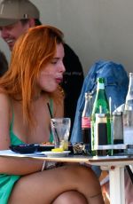 BELLA THORNE and Benjamin Mascolo Out for Dinner in Cannes 07/17/2021