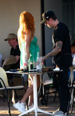 BELLA THORNE and Benjamin Mascolo Out for Dinner in Cannes 07/17/2021