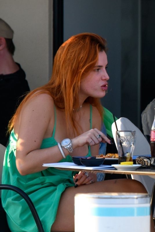 BELLA THORNE and Benjamin Mascolo Out for Dinner in Cannes 07/17/2021
