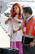 BELLA THORNE at LAX Airport in Los Angeles 07/25/2021