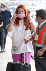 BELLA THORNE at LAX Airport in Los Angeles 07/25/2021