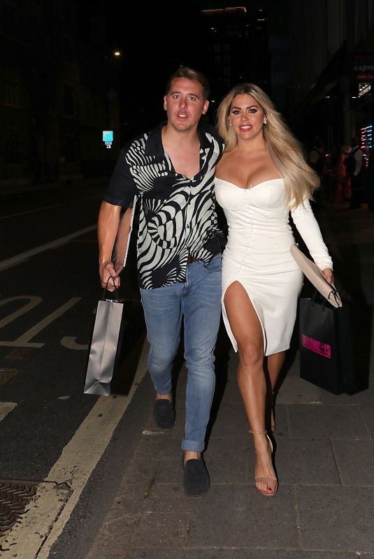 BIANCA GASCOIGNE Night Out in London 07/29/2021
