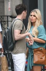 BIANCA GASCOIGNE Out with Frat Aubaine in London 07/24/2021