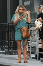 BIANCA GASCOIGNE Out with Frat Aubaine in London 07/24/2021