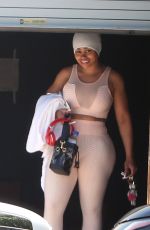 BLAC CHYNA Leaves a Gym in Los Angeles 07/20/2021