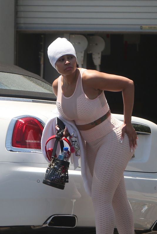 BLAC CHYNA Leaves a Gym in Los Angeles 07/20/2021