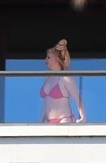 BRITNEY SPEARS in Bikini at a Hotel Balcony in Hawaii 06/30/2021