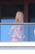 BRITNEY SPEARS in Bikini at a Hotel Balcony in Hawaii 06/30/2021