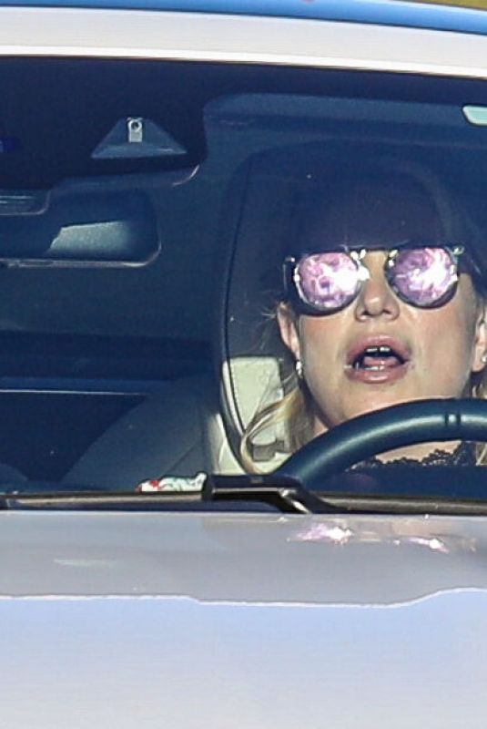 BRITNEY SPEARS Out Driving in Thousand Oaks 07/27/2021