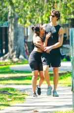 CAMILA CABELLO and Shawn Mendes Out Hiking at a Beverly Hills Park 07/18/2021