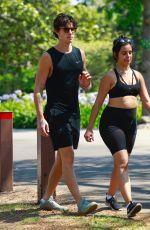 CAMILA CABELLO and Shawn Mendes Out Hiking at a Beverly Hills Park 07/18/2021