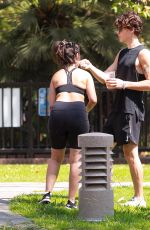 CAMILA CABELLO and Shawn Mendes Out Hiking at a Beverly Hills Park 07/18/2021