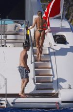 CANDICE SWANEPOEL in Bikini at a Yacht in French Riviera 07/03/2021
