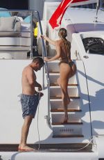 CANDICE SWANEPOEL in Bikini at a Yacht in French Riviera 07/03/2021