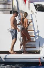 CANDICE SWANEPOEL in Bikini at a Yacht in French Riviera 07/03/2021