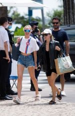 CANDICE SWANEPOEL in Denim Shorts Out in Cannes 07/07/2020