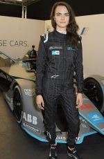 CARA DELEVINGNE at DS Techeetah Garage at 2021 E-Prix in London 07/24/2021 