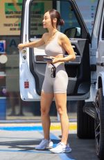 CARA SANTANA in Tights Out for Coffee at Starbucks in Los Angeles 07/06/2021